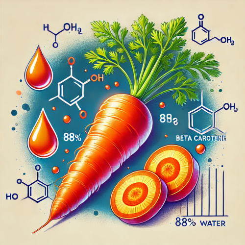 DALL·E 2024 07 15 12.26.33 A vibrant illustration of carrots, highlighting their orange color due to